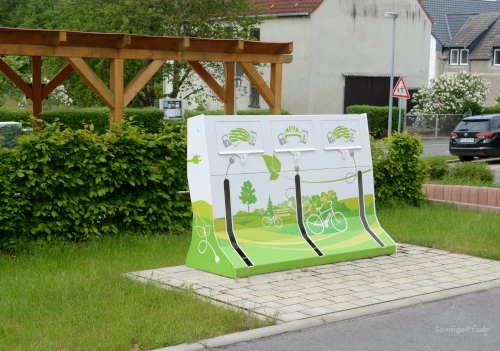 e-bike - charging station in Hohburg near Leipzig, Saxony