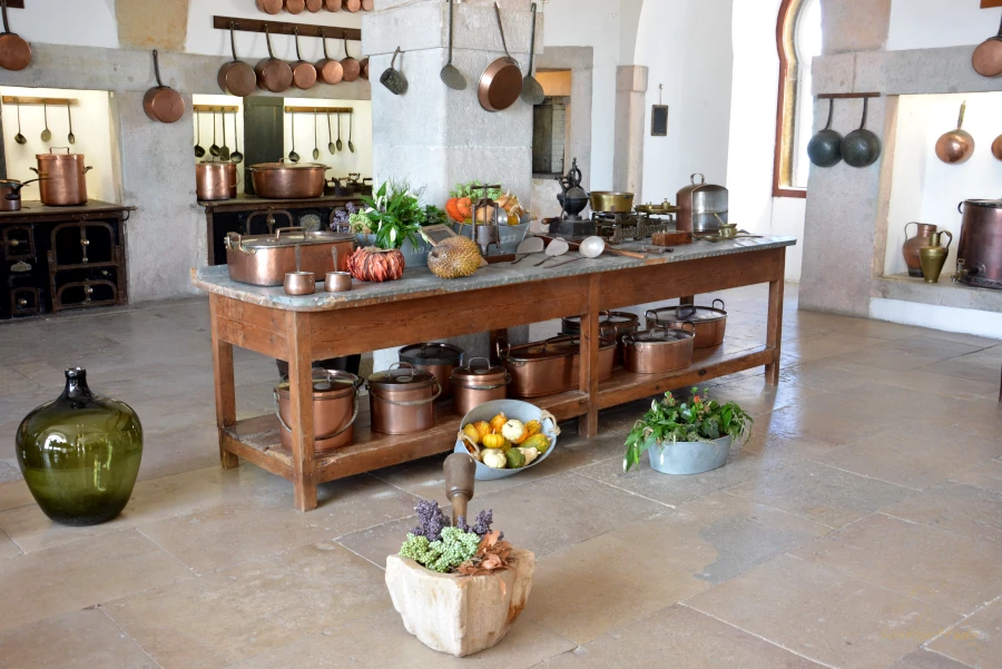 Portugal world cultural heritage: Pena Palace kitchen