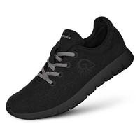 black merino wool shoe