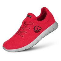 flame red merino wool shoe