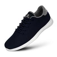 Merino wool shoe ocean blue colored