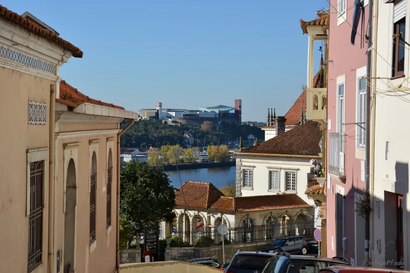 Old and new Coimbra only over the river Mondego