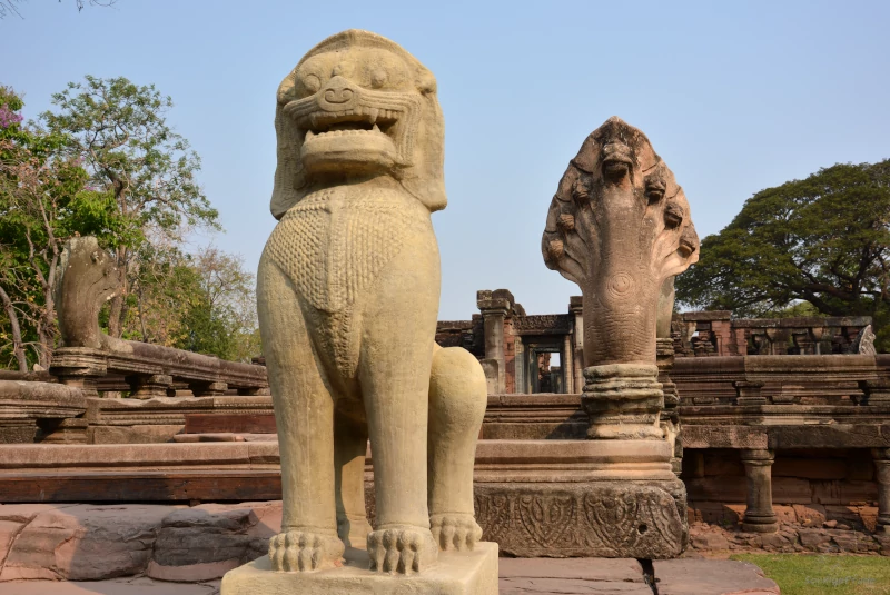 Lion as a guard to the temple