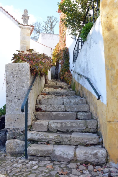 An uphill stair in the old town