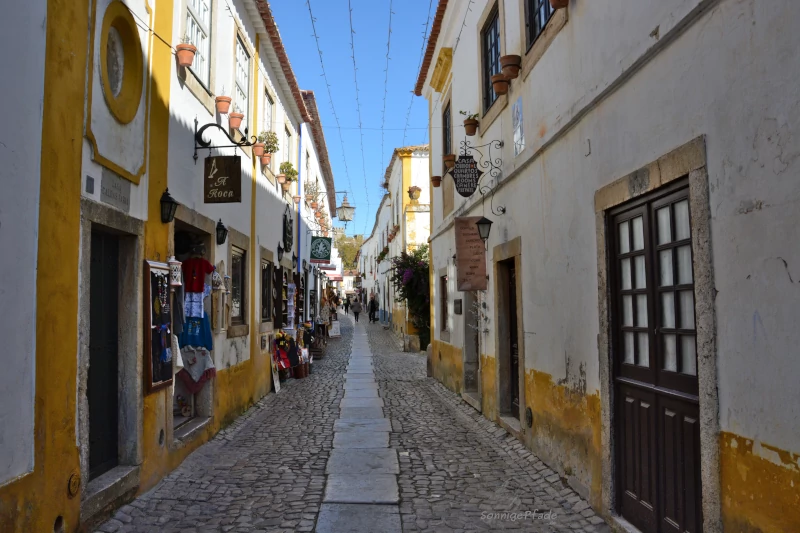 Main road of Obidos