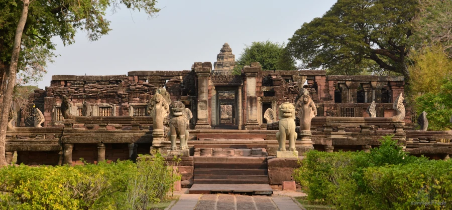 Entrance Phimai Historical Park - Thailands Ancient treasures