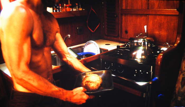 Baking bread onboard a Sailing Yacht