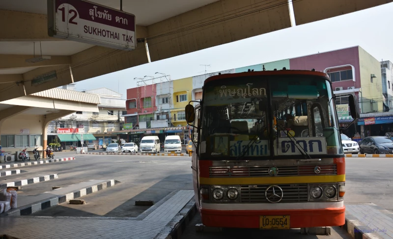 Thailand bus to Sukhothai and Tak from Phitsanulok