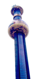 The Chimney of the Heating plant Vienna Spittelau designed by Friedensreich Hundertwasser