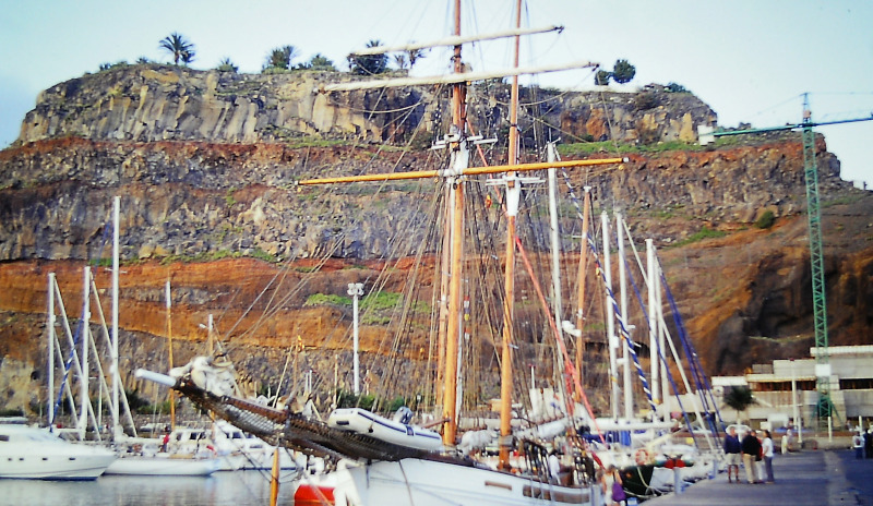 Port of San Sebastian de la Gomera at the Canary Islands archipelago