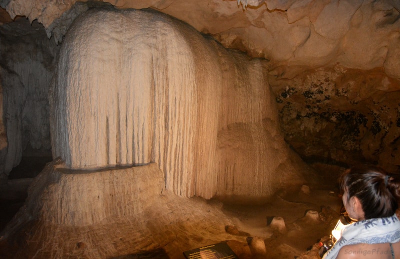 Lithified Waterfall in the Tham Lot cave