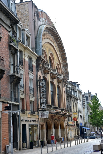 Old art nouveau cinema Opera in Reims