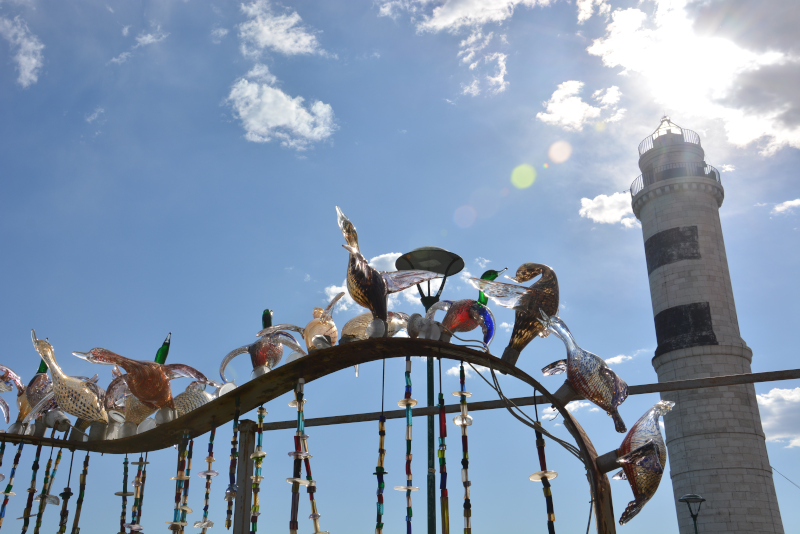 Glas art at the Murano lighthouse