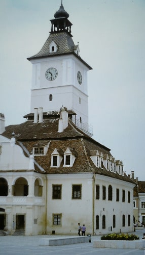 Romania 1989: Brasov / Kronstadt town hall