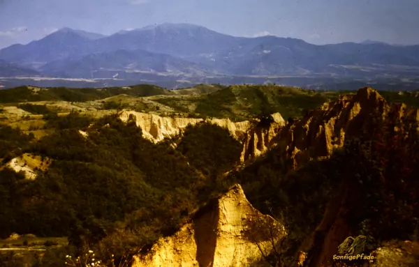 Southern Bulgaria Summer 1989: Sandstone hills in Melnik