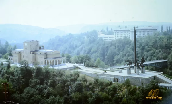 Bulgaria summer 1989: Veliko Trnowo with monument for the bulgarian Tsar’s family