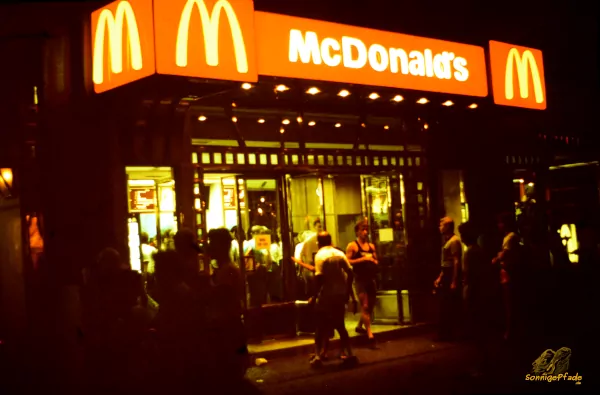 Budapest, Summer 1989 – East germans queueing for western fast food