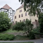 Bad Düben castle in east germany, not far from Leipzig at the Mulde river