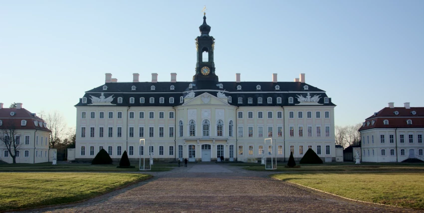 East german Saxony: Hubertusburg Palace in Wermsdorf, the "Saxonian Versaille"