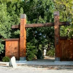 Japanese Garden "Hakkoen" in polish Wroclaw: Gate Fuku Mon