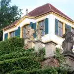 Saxon sights in the Elbe river valley: Pavillon Heinrichsburg at Baroque Manor Diesbar Seusslitz