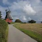 Windmill in the south of Danish island Langeland