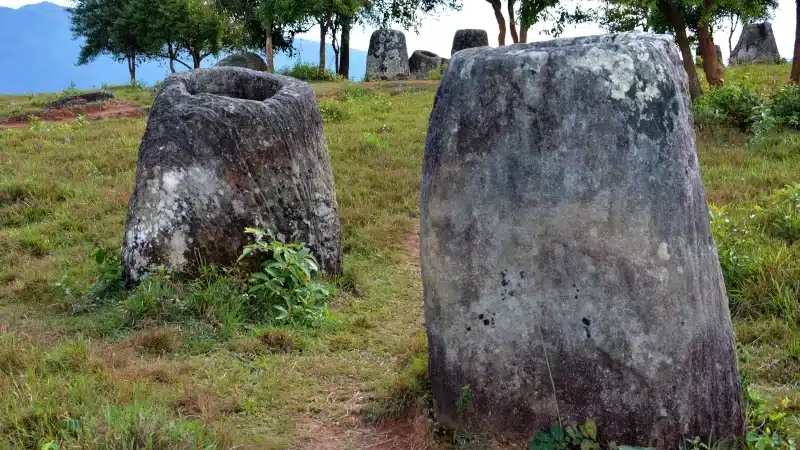 Plain of jars in Laos