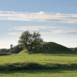 Marhoj burial tomb - a neolithic grave mound with passage grave in Denmark